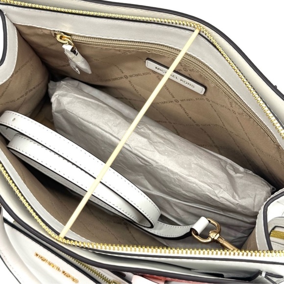 Michael Kors Medium Sheila CZ Satchel Bag & Matching Bifold Wallet Rainbow - Picture 10 of 11